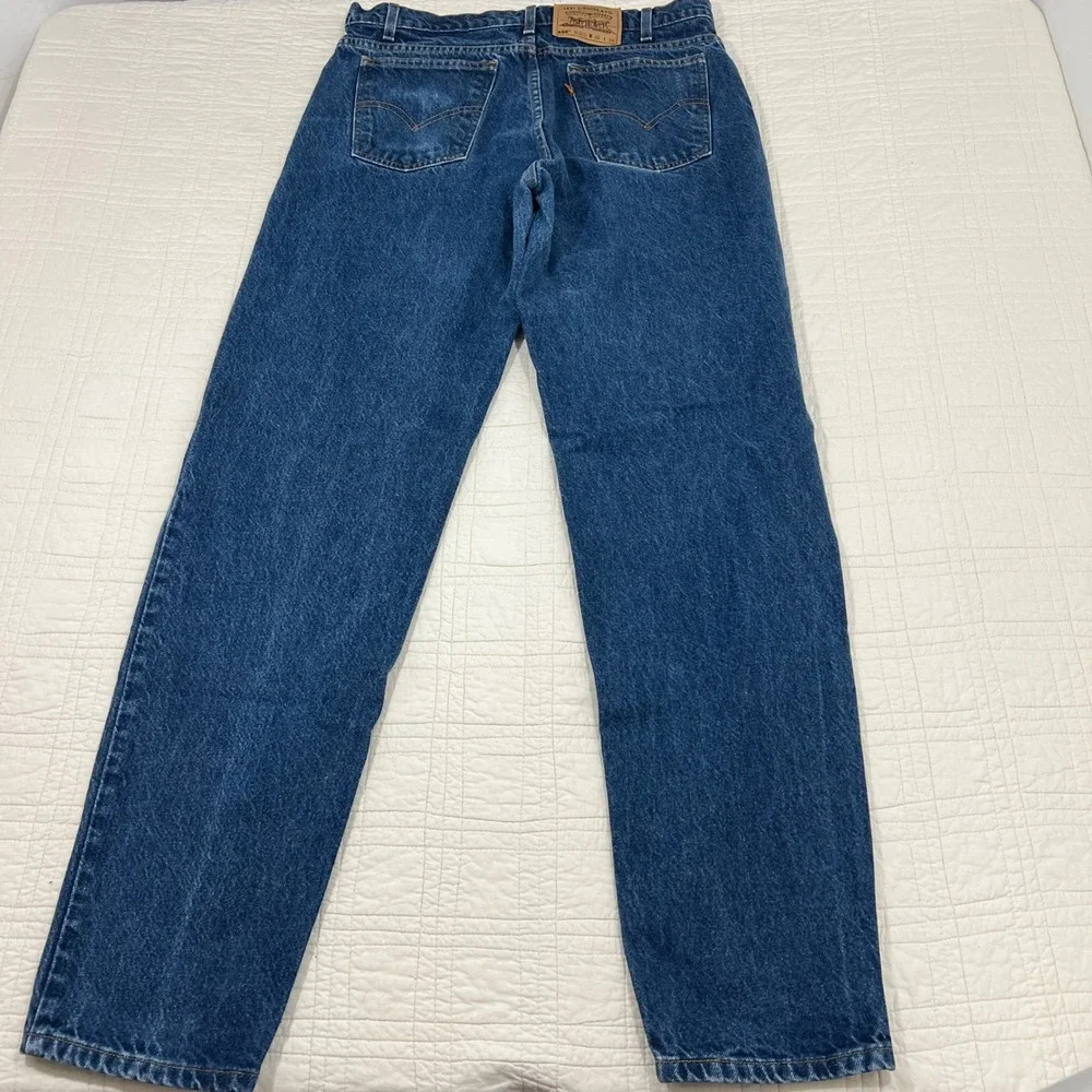 Vintage 90's Levis 550 Orange Tab Relaxed Fit Tapered Jeans 36x34 Medium Wash